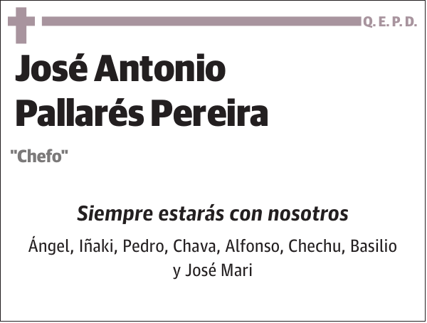 José Antonio Pallarés Pereira