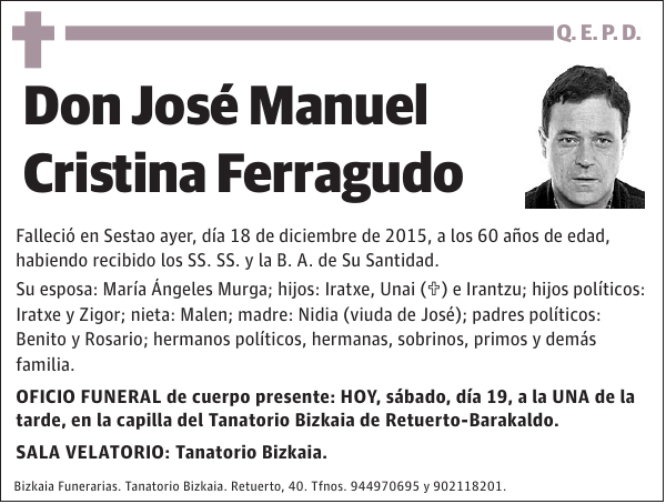 José Manuel Cristina Ferragudo