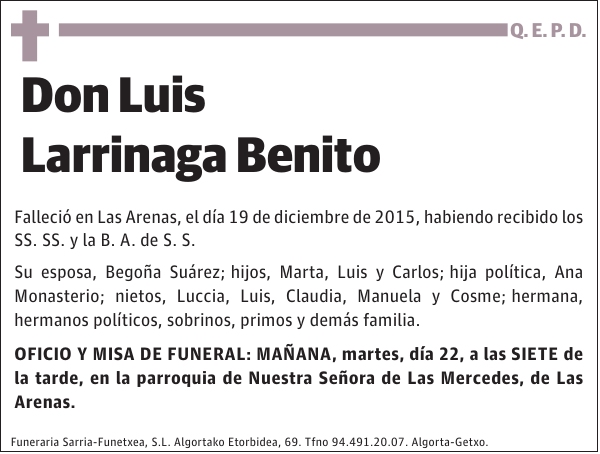Luis Larrinaga Benito