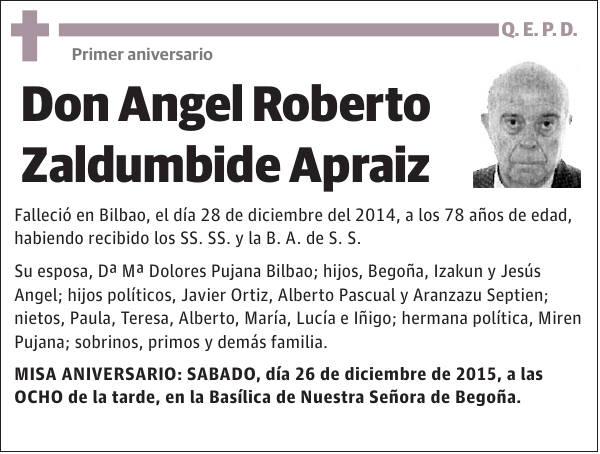 Angel Roberto Zaldumbide Apraiz
