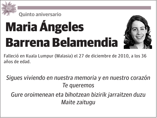 MarÃ­a Ãngeles Barrena Belamendia
