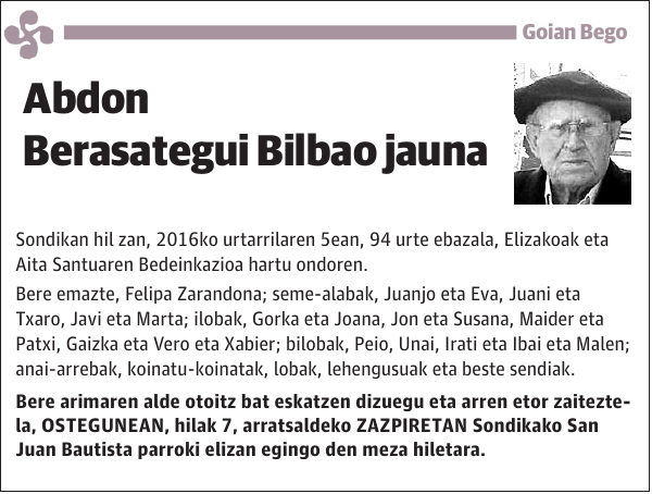 Abdon Berasategui Bilbao