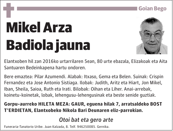 Mikel Arza Badiola