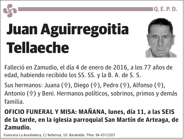 Juan Aguirregoitia Tellaeche