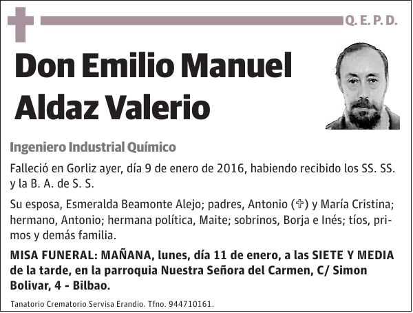 Emilio Manuel Aldaz Valerio