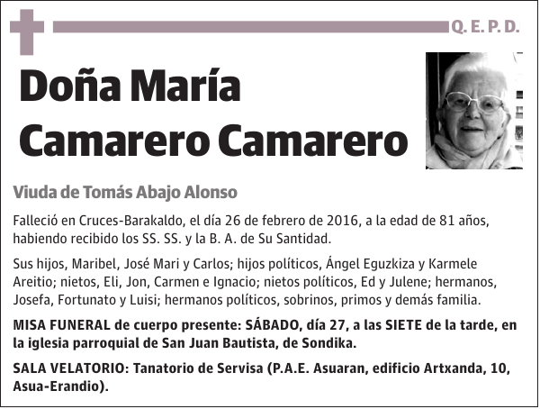 María Camarero Camarero