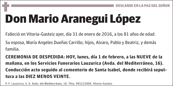 Mario Aranegui López