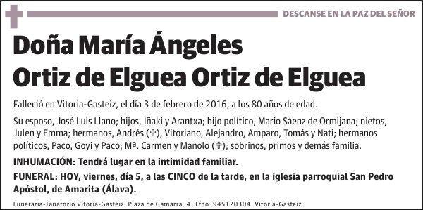 María Ángeles Ortiz de Elguea Ortiz de Elguea