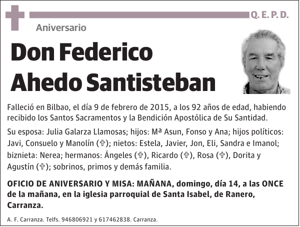 Federico Ahedo Santisteban