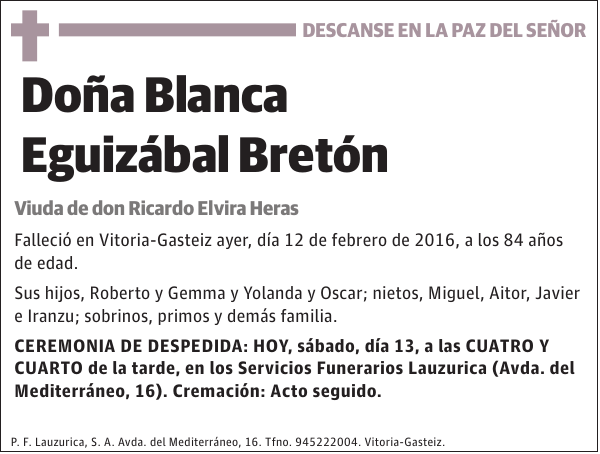 Blanca Eguizábal Bretón