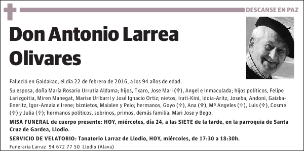 Antonio Larrea Olivares