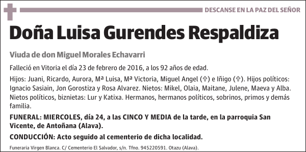 Luisa Gurendes Respaldiza