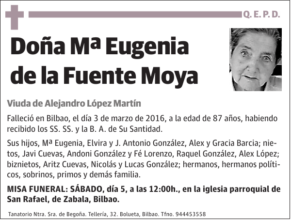 Mª Eugenia de la Fuente Moya