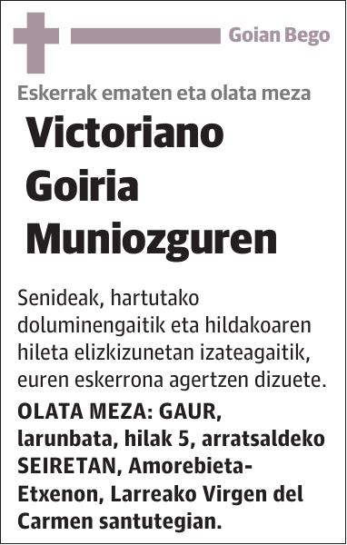 Victoriano Goiria Muniozguren