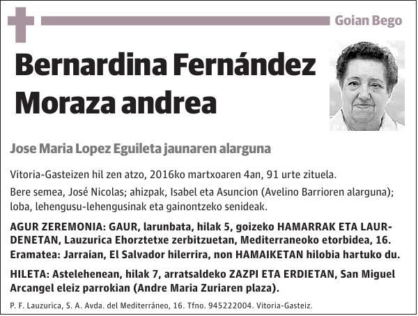 Bernardina Fernández Moraza