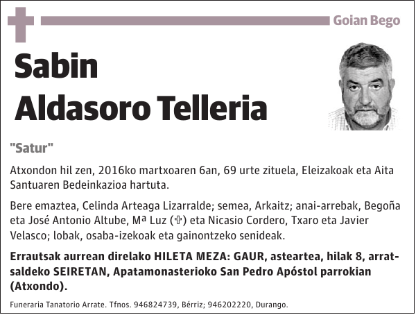 Sabin Aldasoro Telleria