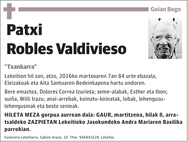 Patxi Robles Valdivieso