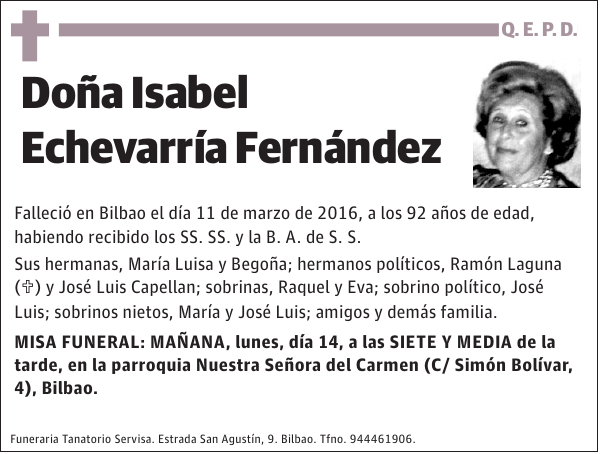 Isabel Echevarría Fernández