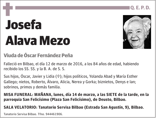 Josefa Alava Mezo