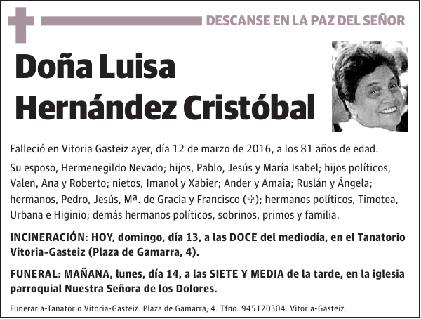 Luisa Hernández Cristóbal