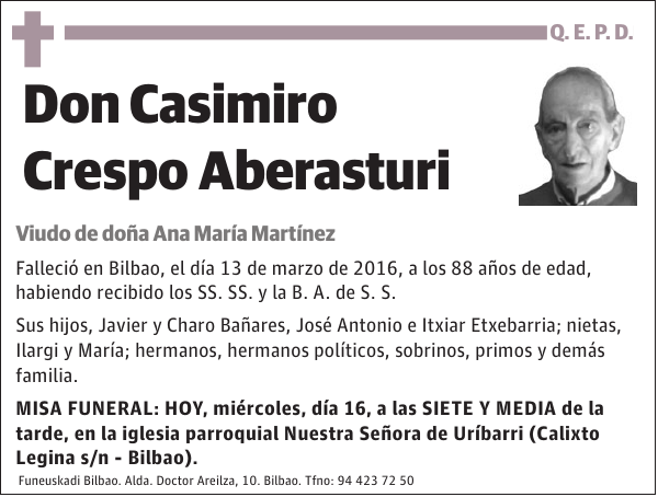 Casimiro Crespo Aberasturi