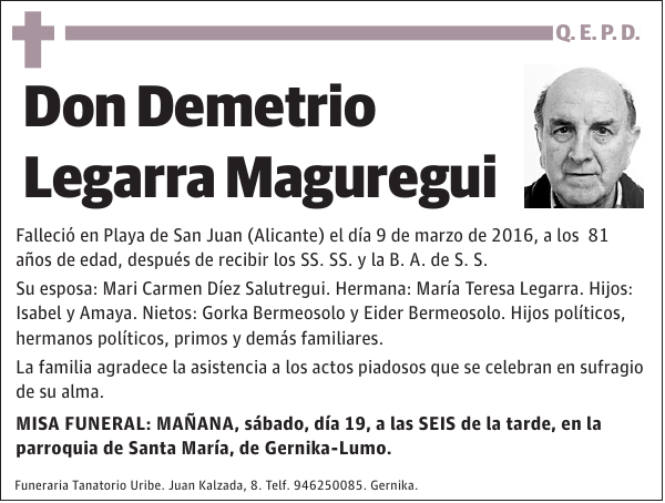 Demetrio Legarra Maguregui
