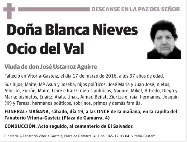 Blanca Nieves Ocio del Val