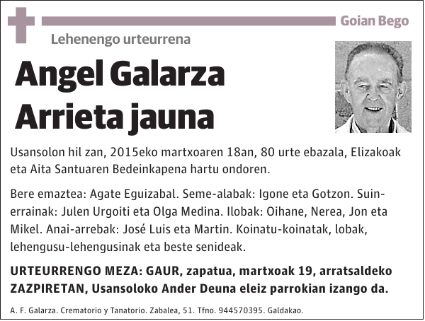 Angel Galarza Arrieta