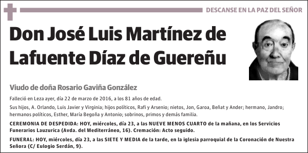 José Luis Martínez de Lafuente Díaz de Guereñu