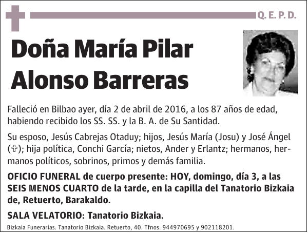 María Pilar Alonso Barreras