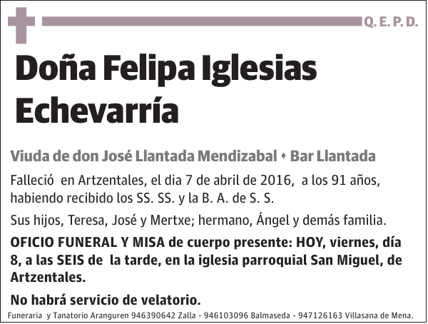 Felipa Iglesias Echevarría