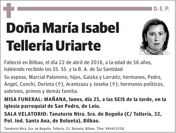 María Isabel Tellería Uriarte