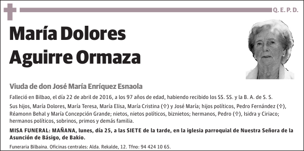María Dolores Aguirre Ormaza