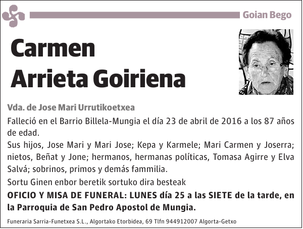 Carmen Arrieta Goiriena