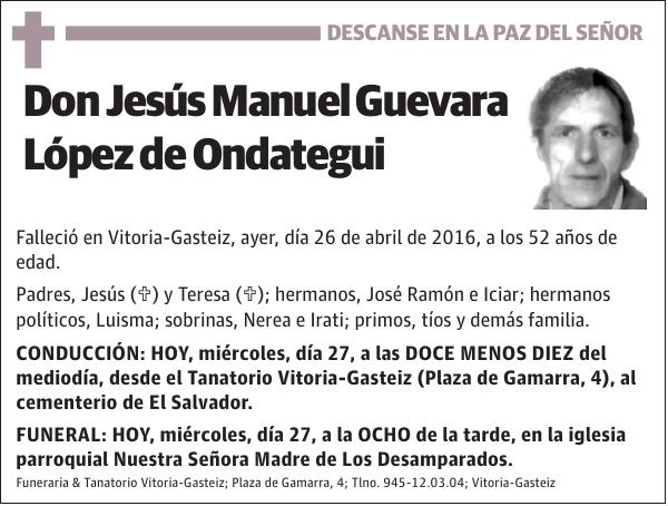 Jesús Manuel Guevara López de Ondategui
