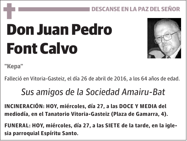 Juan Pedro Font Calvo
