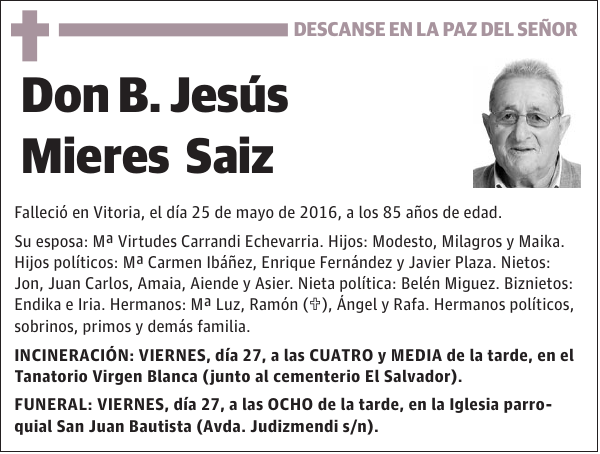 B. Jesús Mieres Saiz