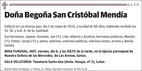 Begoña San Cristóbal Mendía