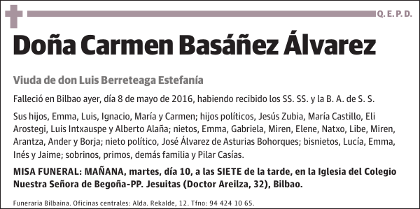 Carmen Basáñez Álvarez