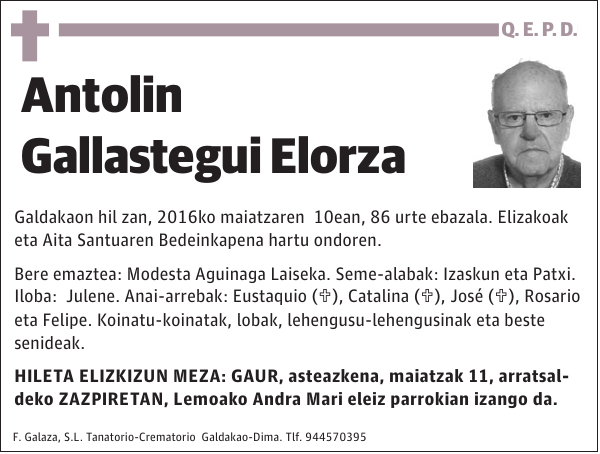 Antolin Gallastegui Elorza