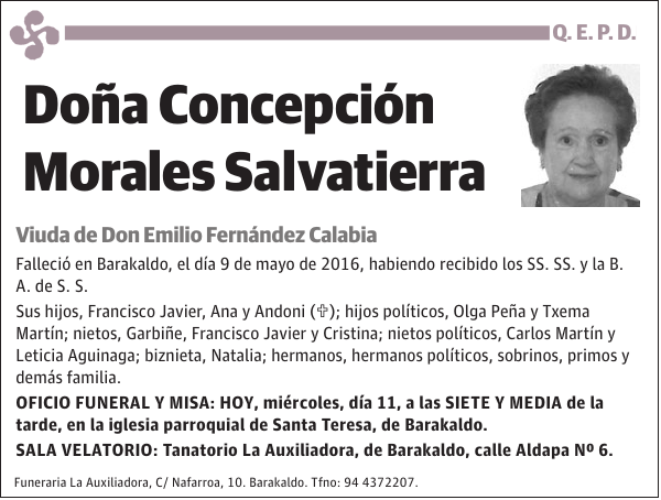 Concepción Morales Salvatierra