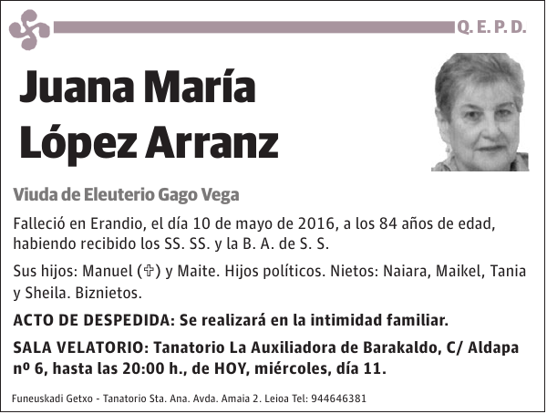 Juana María López Arranz