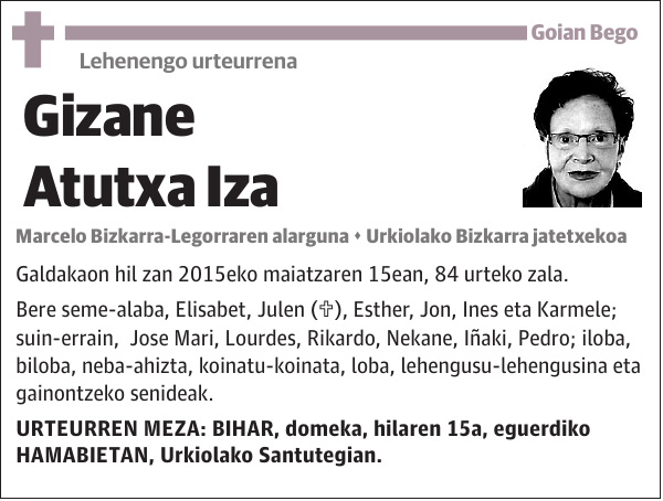 Gizane Atutxa Iza