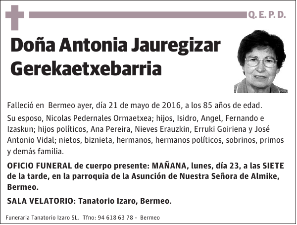 Antonia Jauregizar Gerekaetxebarria