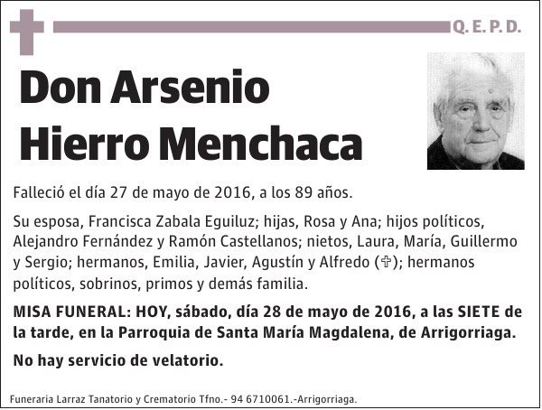 Arsenio Hierro Menchaca