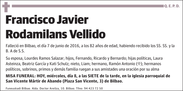 Francisco Javier Rodamilans Vellido