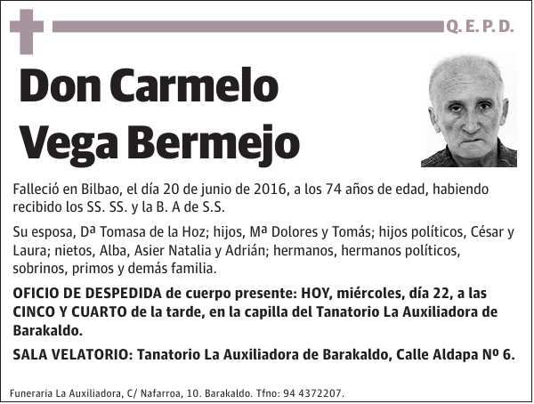 Carmelo Vega Bermejo