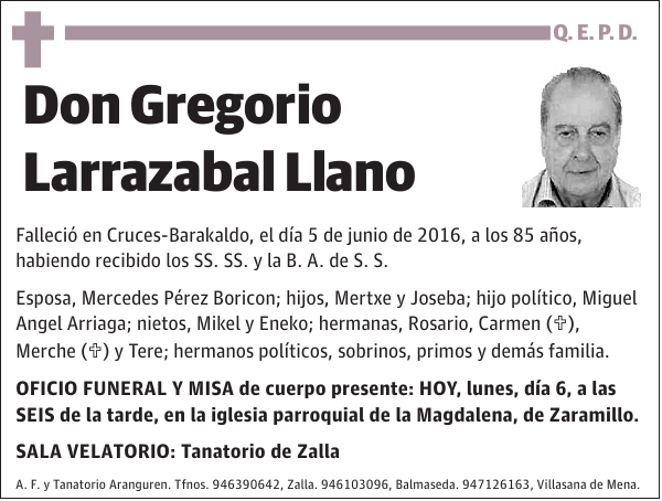 Gregorio Larrazabal Llano