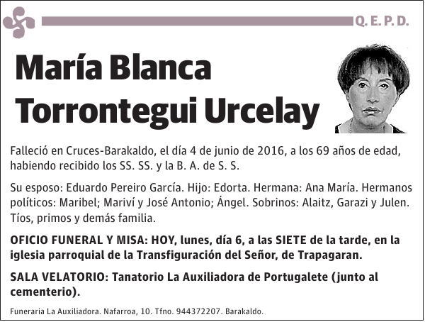 María Blanca Torrontegui Urcelay