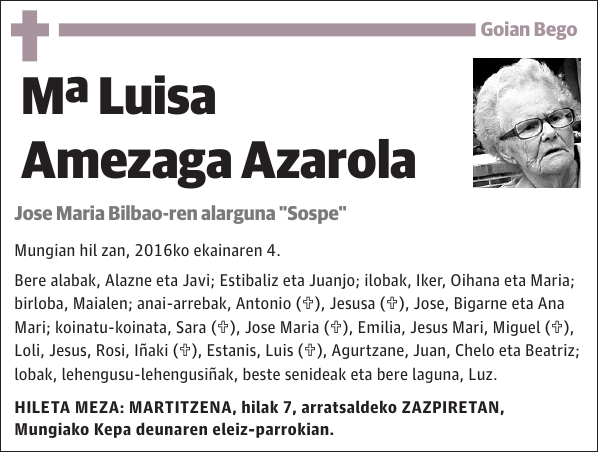 Mª Luisa Amezaga Azarola